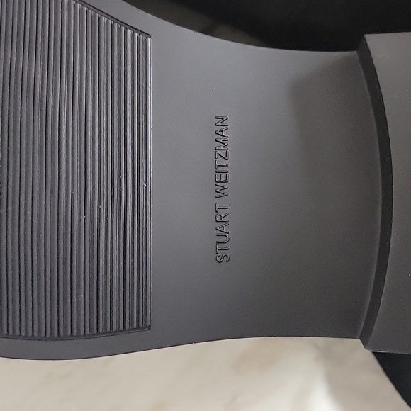 Stuart Weitzman Black Lowland Suede Over The Knee Boots Size 7.5 - Picture 5 of 5